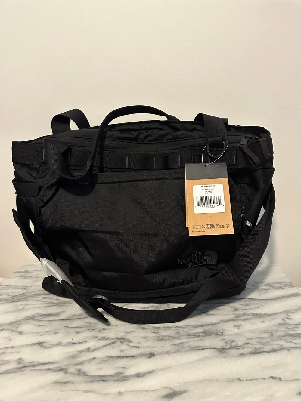 The North Face Black unisex Tote-Style Crossbody Bag logo New NWT